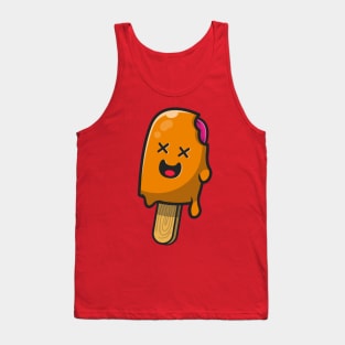 Cute Died Popsicle Melting Cartoon Tank Top